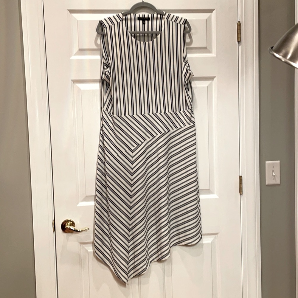Banana Republic Striped, Asymmetrical Dress